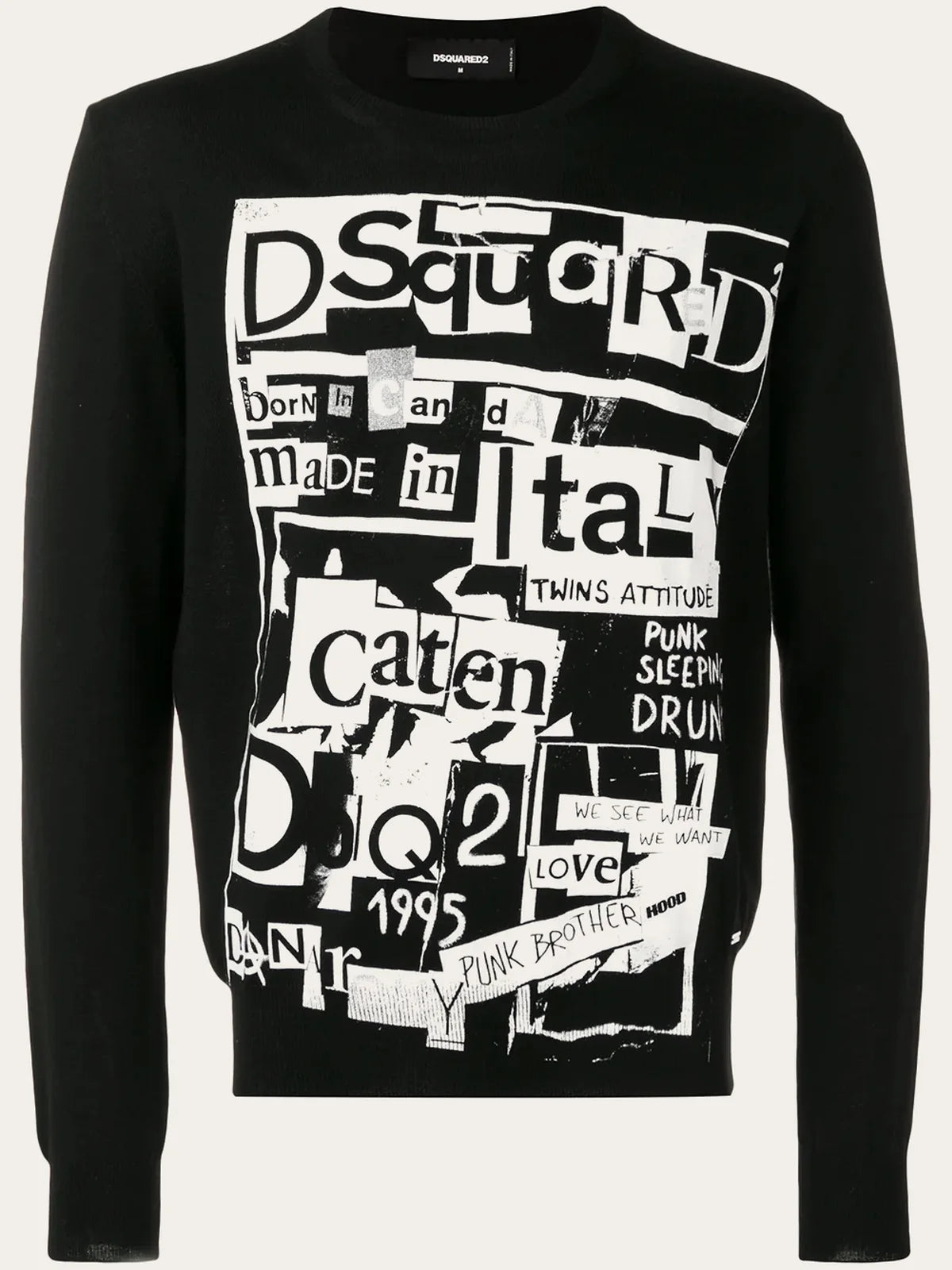 Dsquared2 Maglione stampa collage, foto 1 di 4