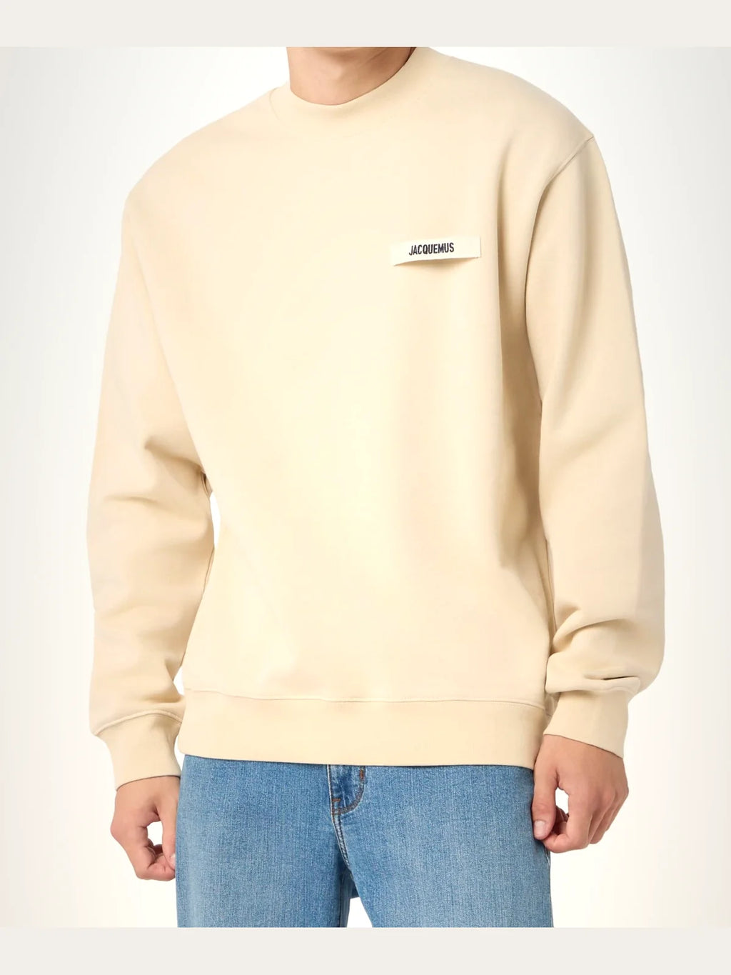 Jacquemus Felpa girocollo gros grain, foto 1 di 7